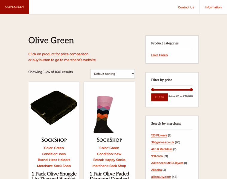Olivegreen.co.uk thumbnail