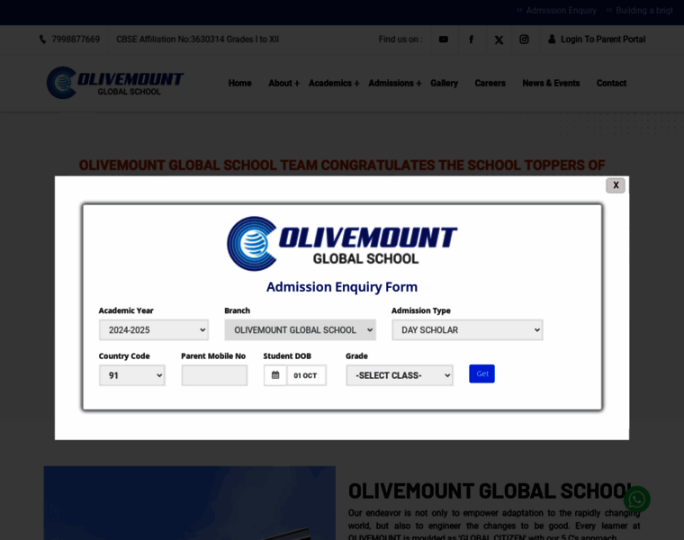 Olivemountglobalschool.com thumbnail