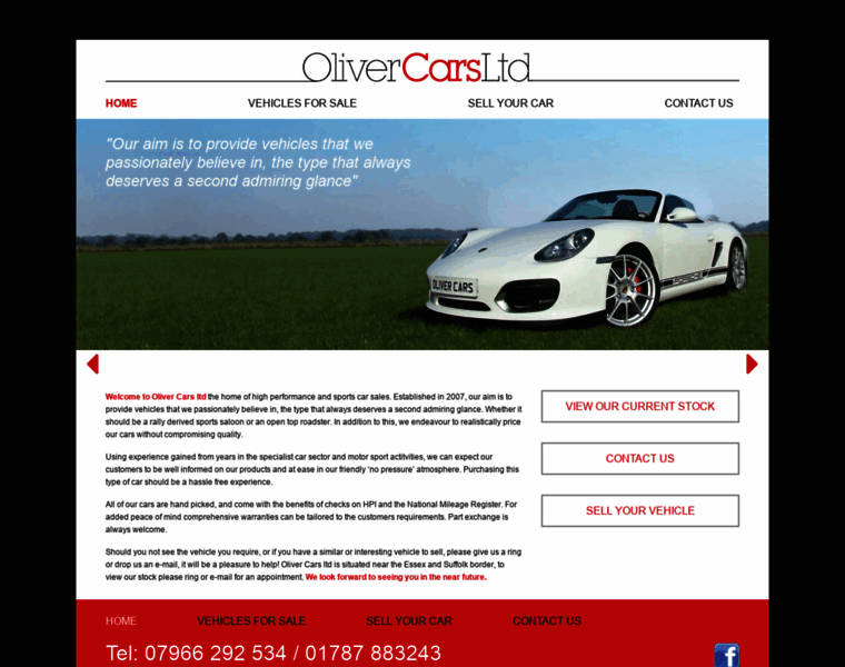 Olivercars.co.uk thumbnail