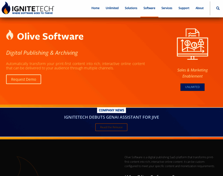 Olivesoftware.com thumbnail