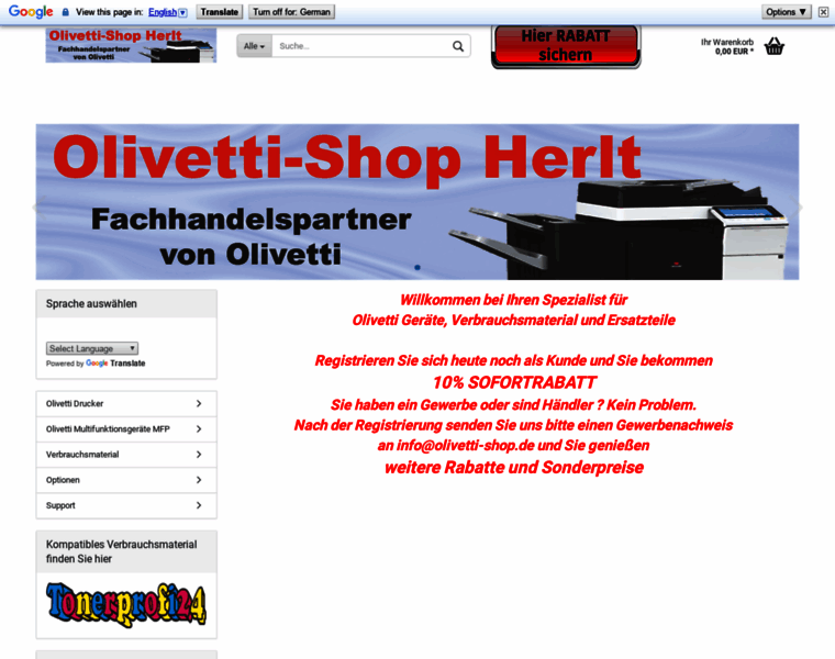 Olivetti-shop.de thumbnail