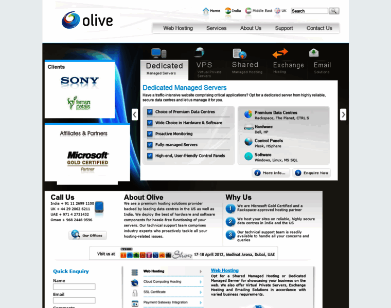 Olivewebhosting.com thumbnail