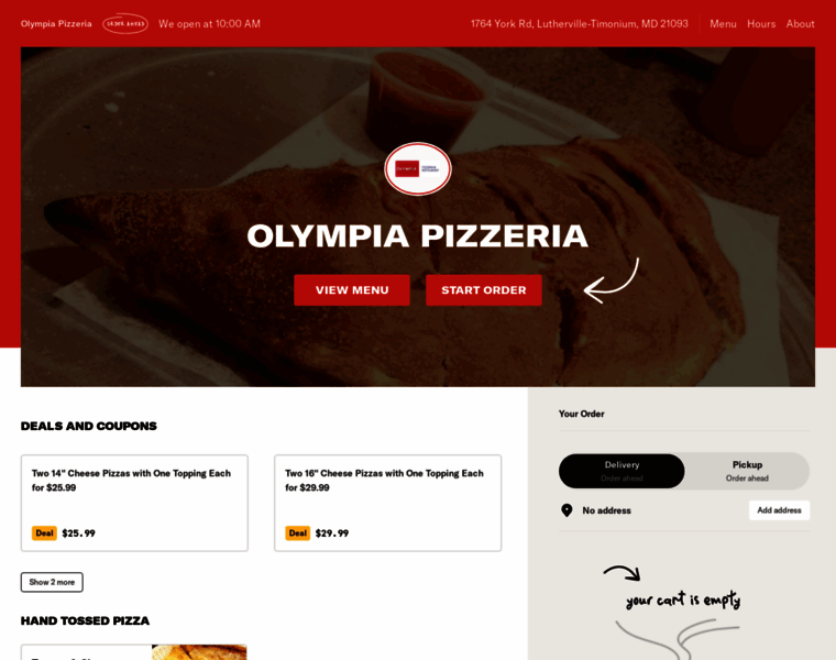 Olympiapizzamenu.com thumbnail