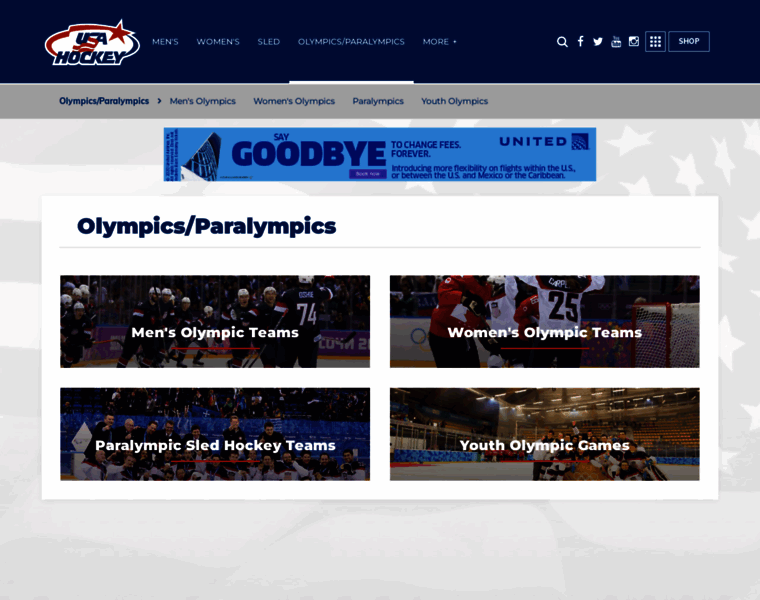 Olympics.usahockey.com thumbnail