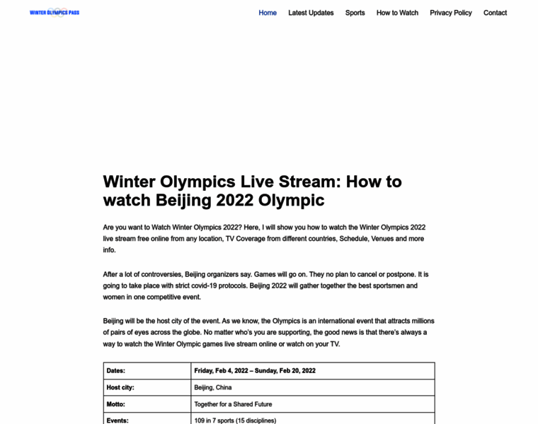 Olympics2021info.com thumbnail
