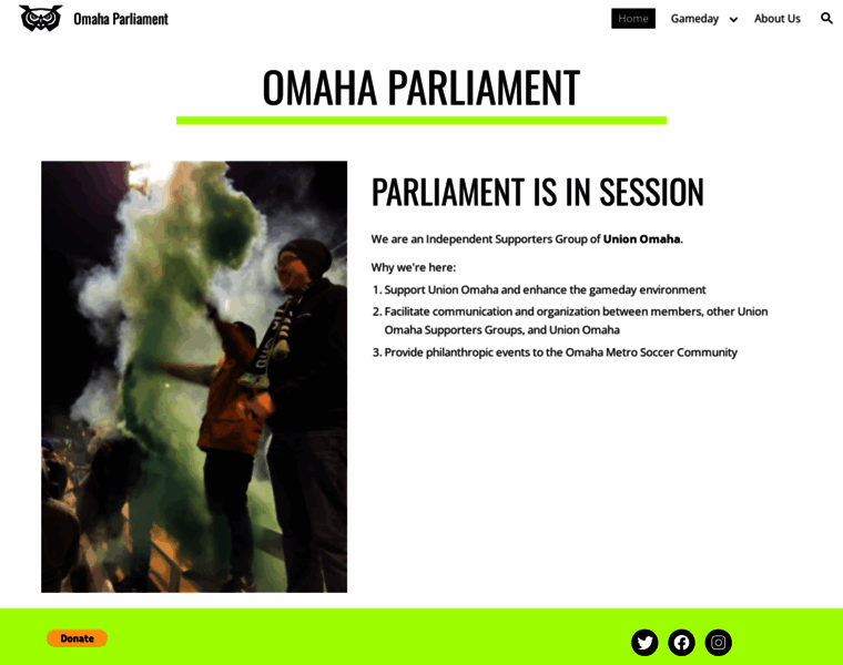 Omahaparliament.org thumbnail