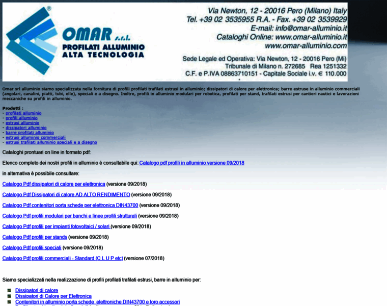 Omar-alluminio.com thumbnail