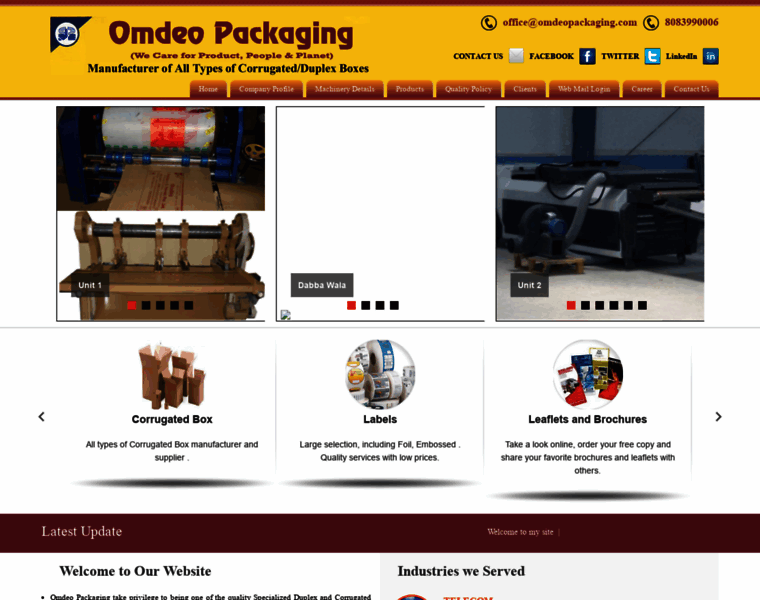Omdeopackaging.com thumbnail