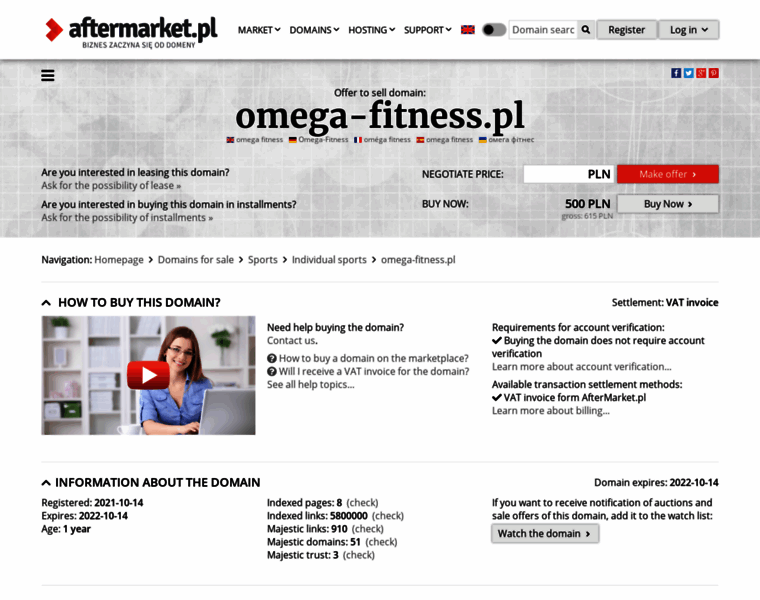 Omega-fitness.pl thumbnail