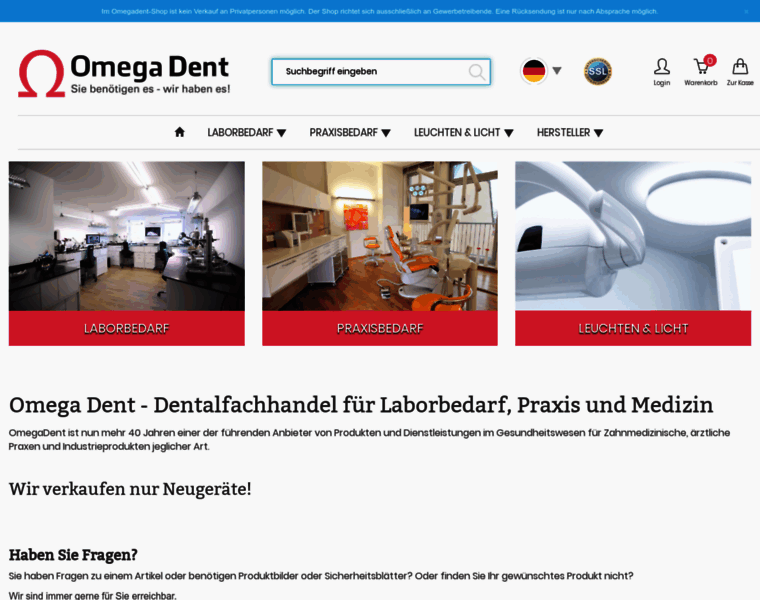 Omegadent.de thumbnail