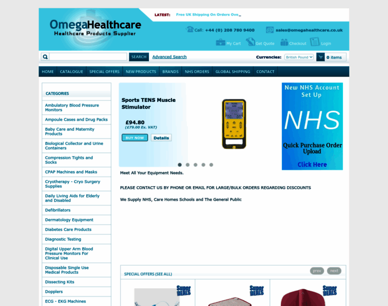 Omegahealthcare.co.uk thumbnail