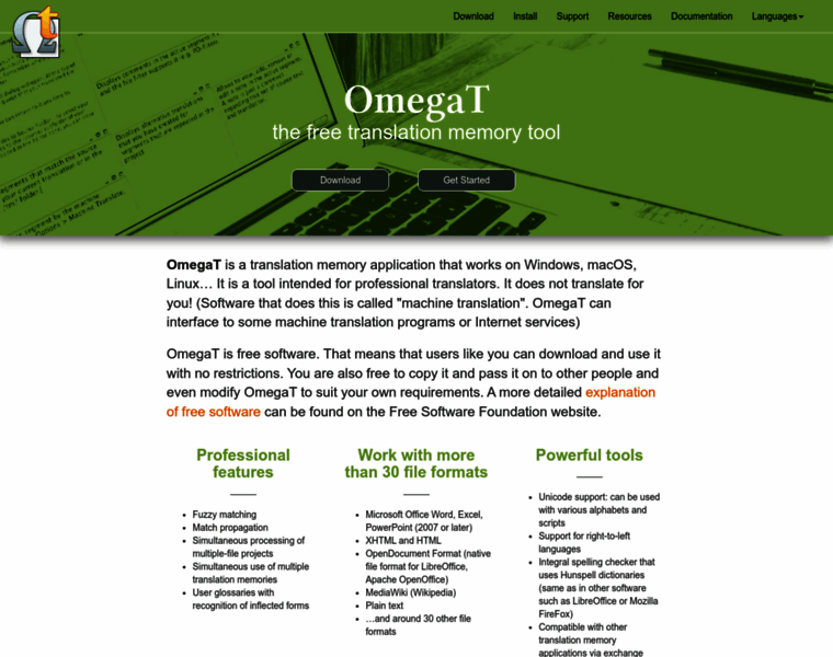 Omegat.org thumbnail