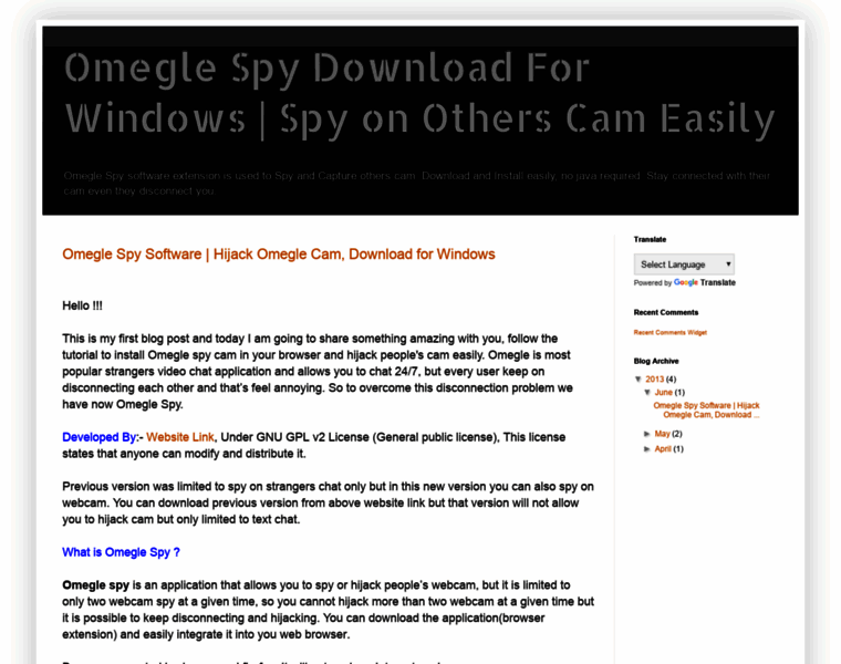 Omegle-spy.blogspot.com thumbnail