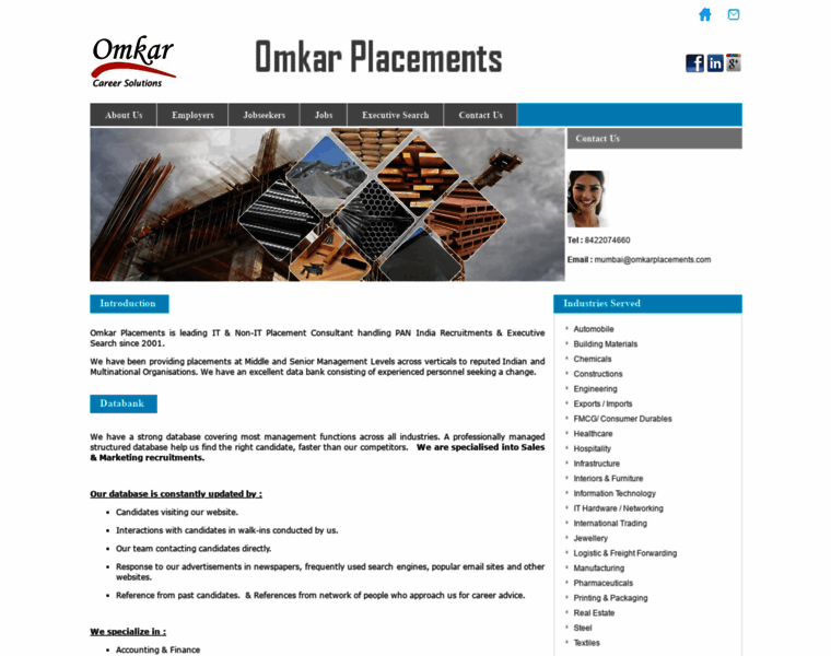 Omkarplacements.com thumbnail