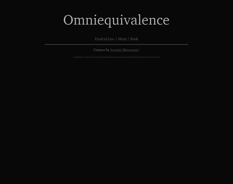 Omniequivalence.com thumbnail
