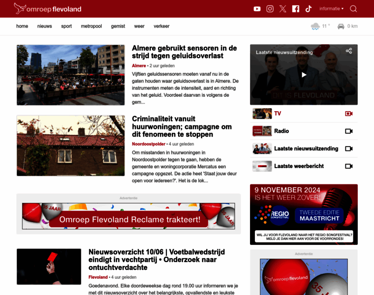 Omroepflevoland.nl thumbnail