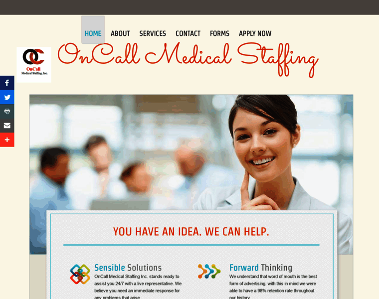 Oncall-medicalstaffing.com thumbnail