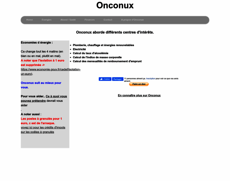 Onconux.net thumbnail
