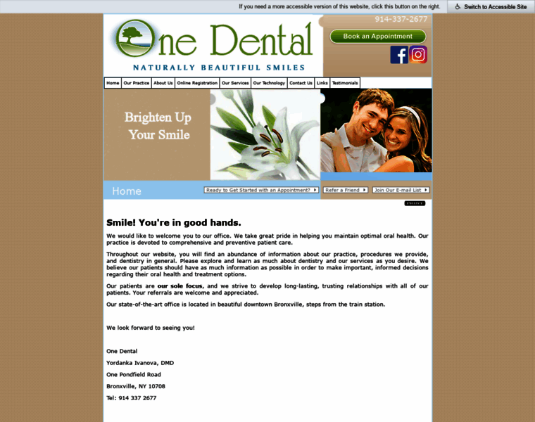 One-dental-ny.com thumbnail