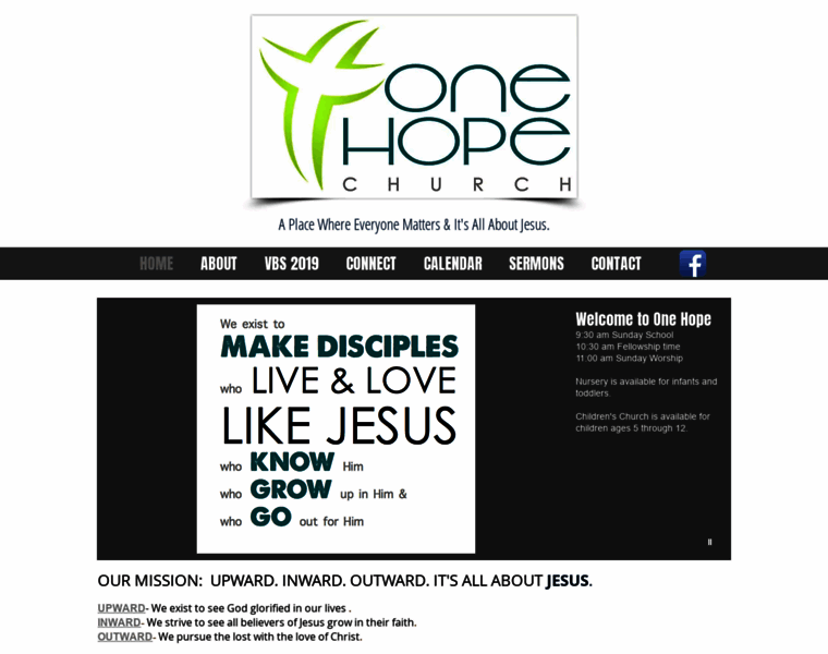 One-hope-church.com thumbnail