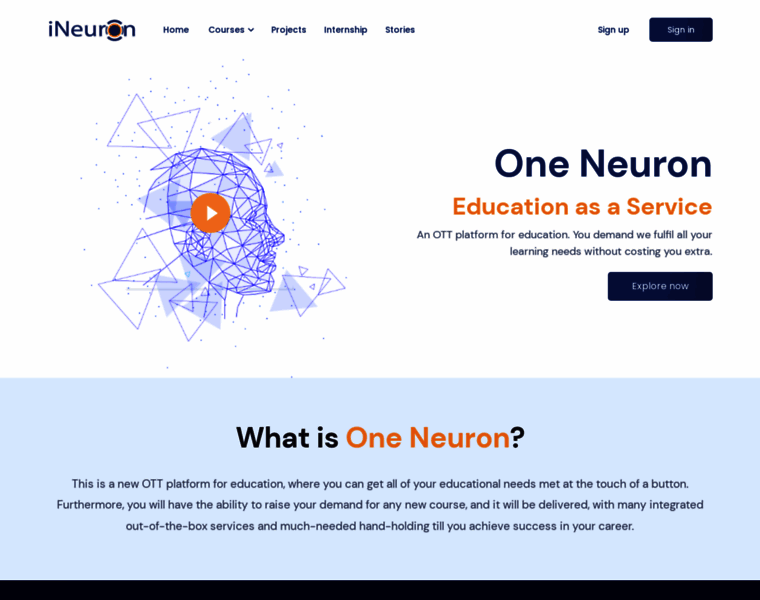 One-neuron.ineuron.ai thumbnail