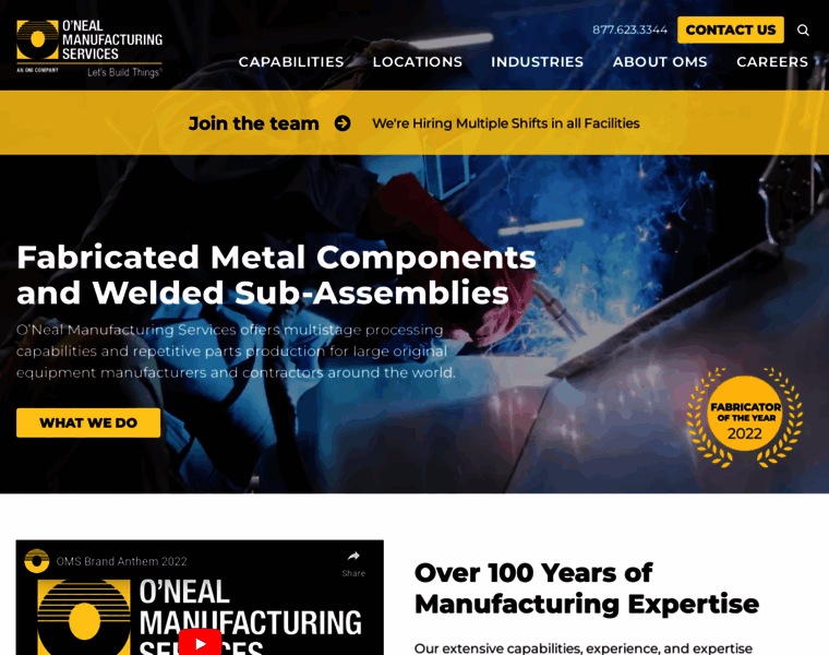 Onealmfgservices.com thumbnail