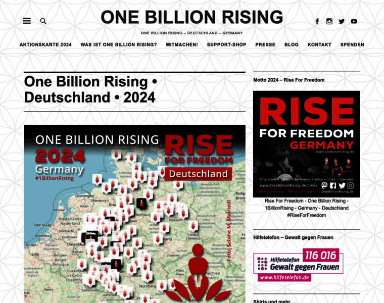Onebillionrising.de thumbnail