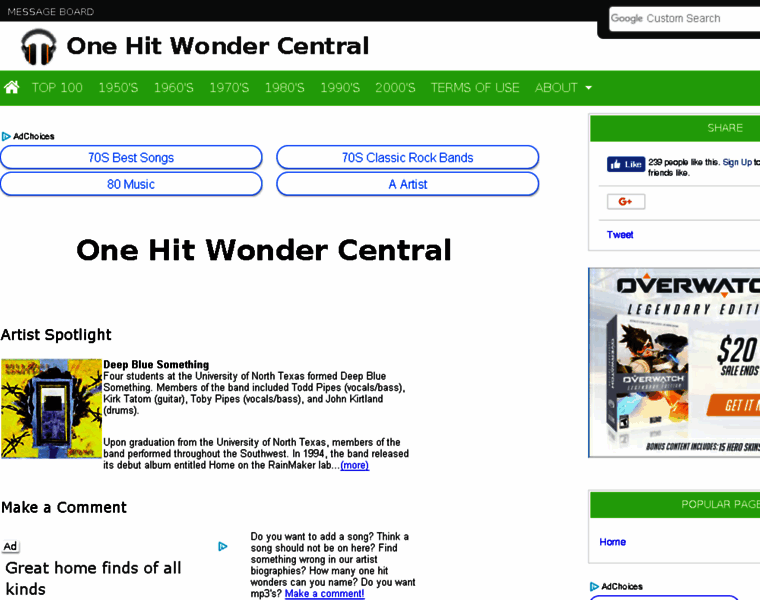 Onehitwondercentral.com thumbnail