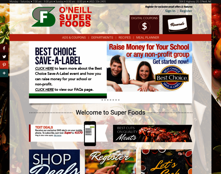 Oneillsuperfoods.com thumbnail