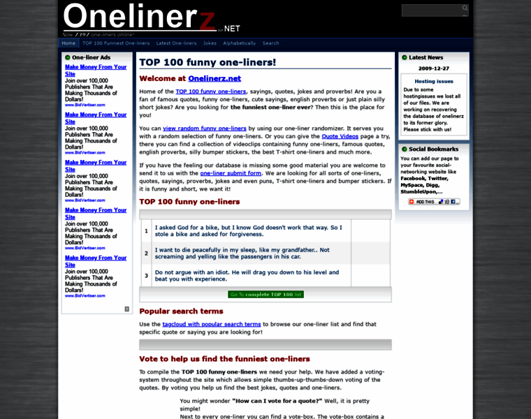 Onelinerz.net thumbnail