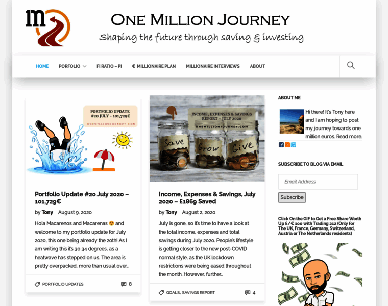 Onemillionjourney.com thumbnail