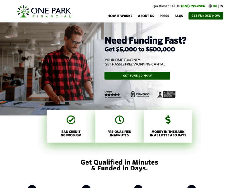 Oneparkfinancial.com thumbnail