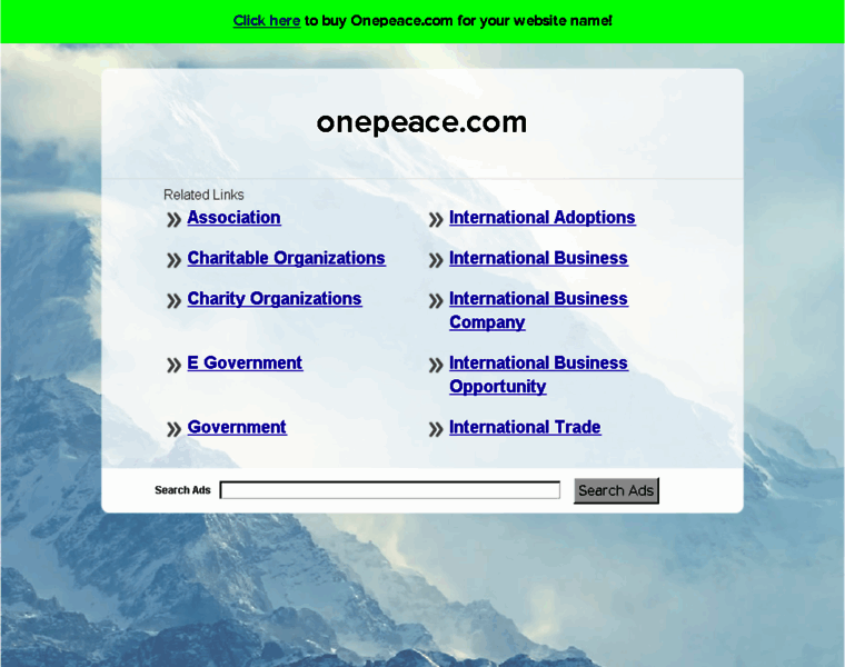 Onepeace.com thumbnail