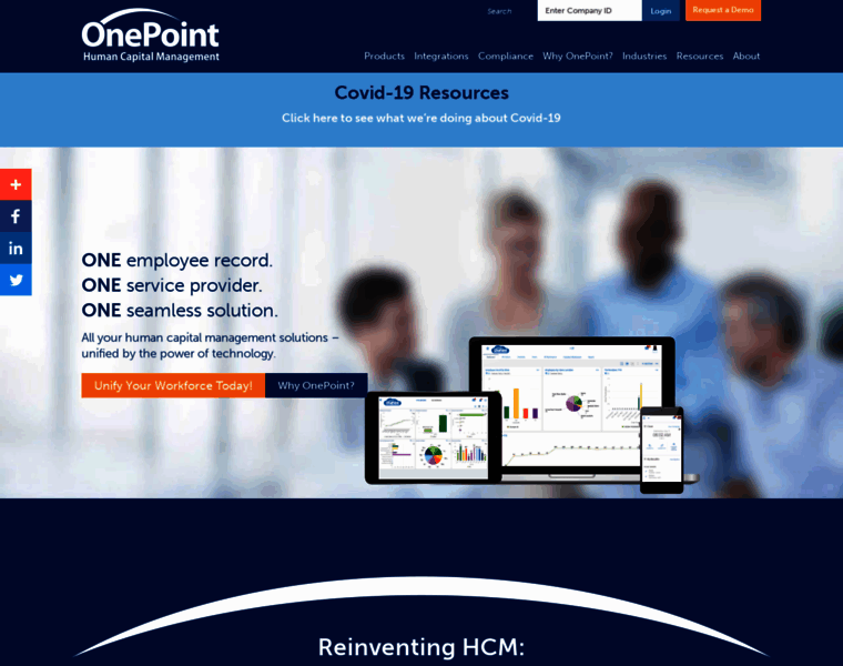 Onepointhcm.com thumbnail
