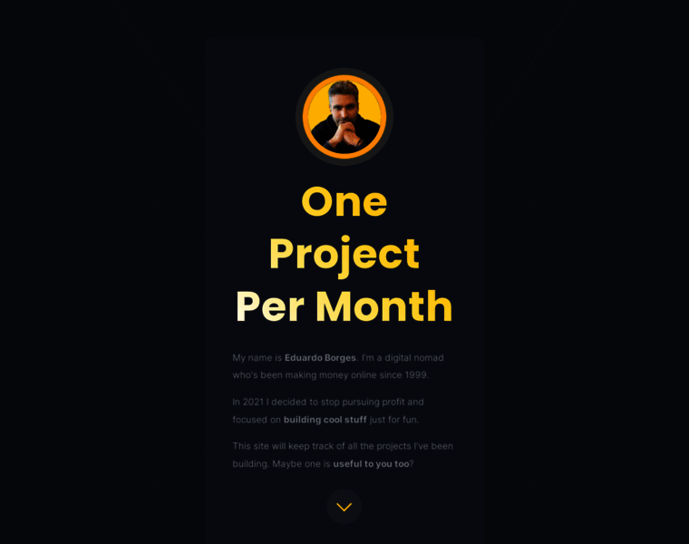 Oneprojectpermonth.com thumbnail