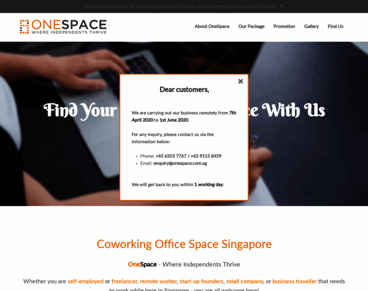 Onespace.com.sg thumbnail