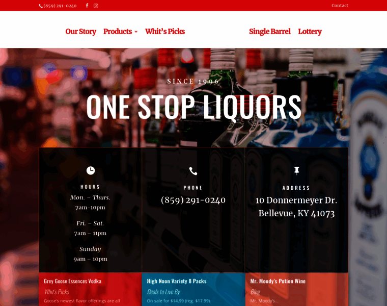 Onestopliquors.com thumbnail
