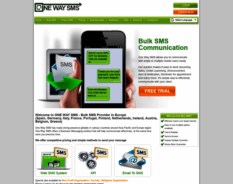 Onewaysms.eu thumbnail Onewaysms.eu thumbnail