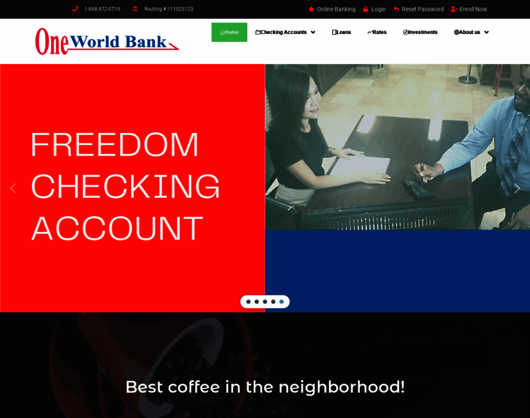 Oneworldbank.com thumbnail