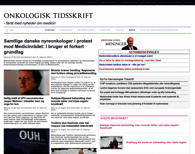 Onkologisktidsskrift.dk thumbnail