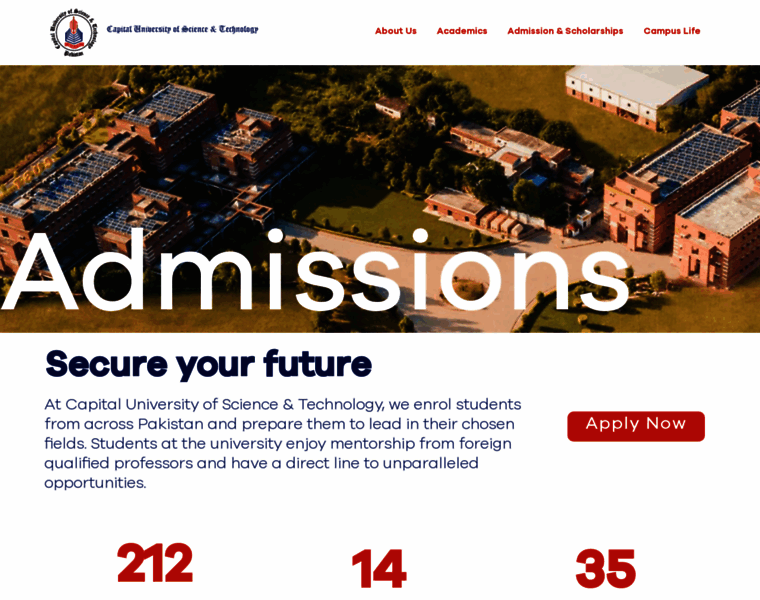 Online-admissions.cust.edu.pk thumbnail