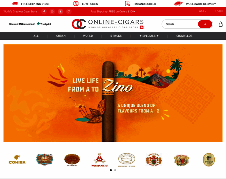 Online-cigars.com thumbnail