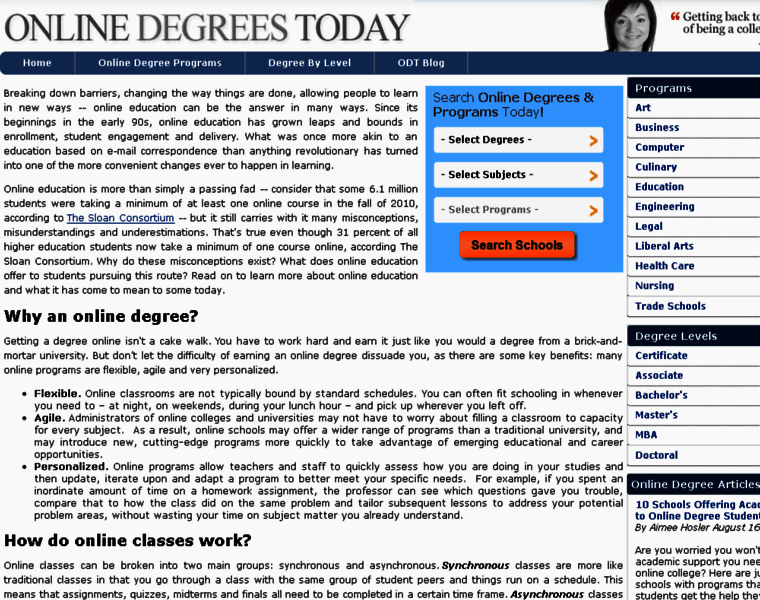 Online-degrees-today.com thumbnail