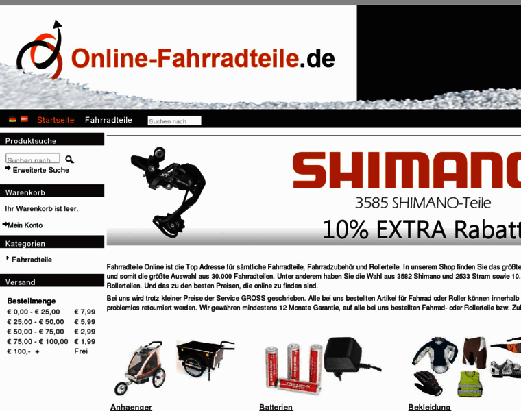 Online-fahrradteile.de thumbnail