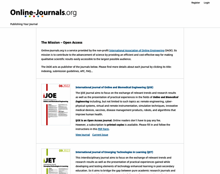 Online-journals.org thumbnail