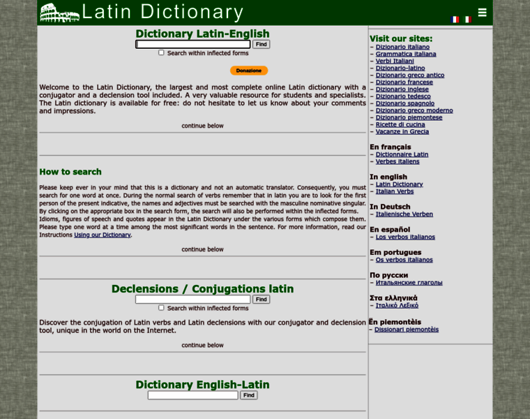 Online-latin-dictionary.com thumbnail