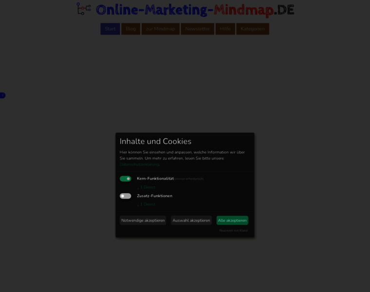 Online-marketing-mindmap.de thumbnail