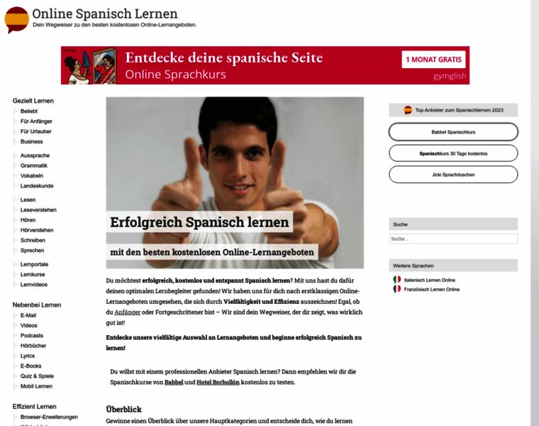 Online-spanisch-lernen.de thumbnail