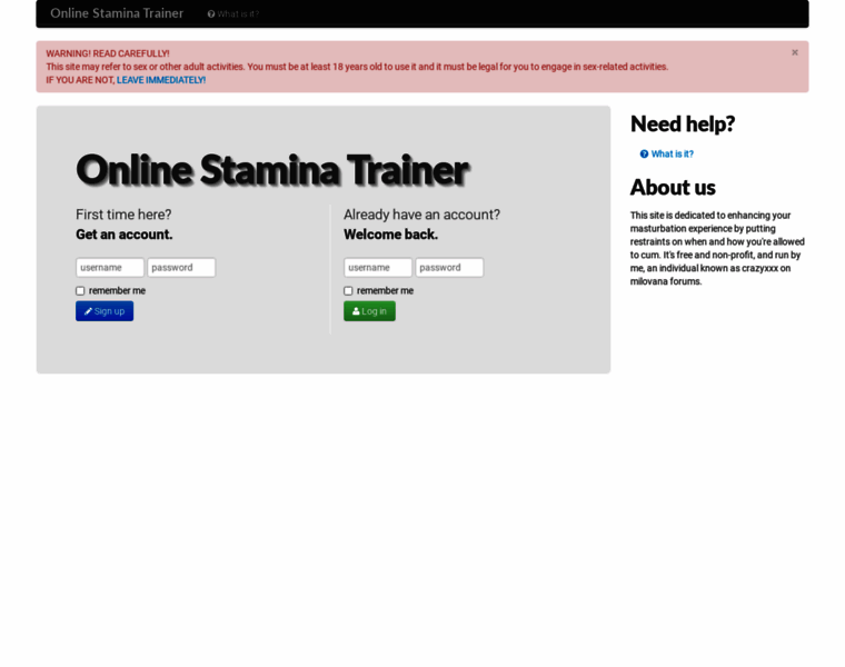 Online-stamina-trainer.herokuapp.com thumbnail