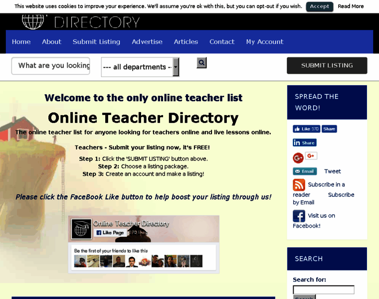 Online-teacher-directory.com thumbnail